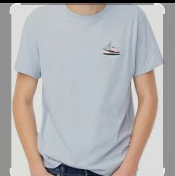 J. Crew Other - J.crew Light Blue T-Shirt with Sailboat Design